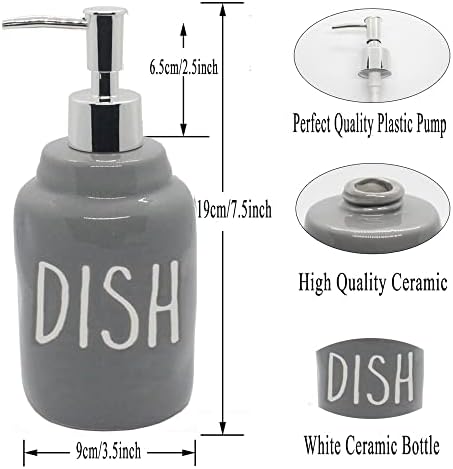 Набор от дозаторов за сапун Ceramics, 2 опаковки, Захранващи Сапун за ръце и прибори за кухня и Баня, Опаковка Течен сапун за ръце за