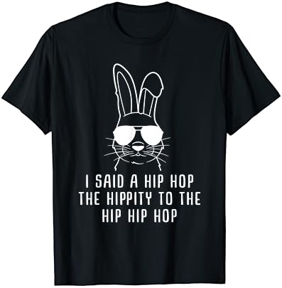 Слънчеви очила Бъни Hip Hop Hippity | подарък за Великден | Мъжки и Дамски тениска