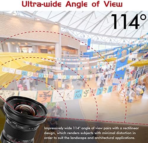 Сверхширокоугольный ръчен обектив Pergear 14 F2.8 с ъгъл на видимост 114º, съвместим с полнокадровыми беззеркальными камери Sony E-Mount