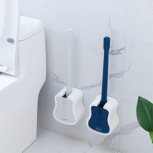 Четка за тоалетна LIRUXUN с Притежателя на Силиконовата Четка за Тоалетна Подвесного Тип във Формата На Китара, Четка с Гъвкава
