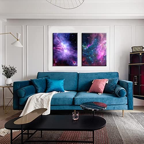 Lingula Плакати на стената в космоса в рамка за модерна декорация на дома, 3 предмет, Картина с изображение на Млечния Път,