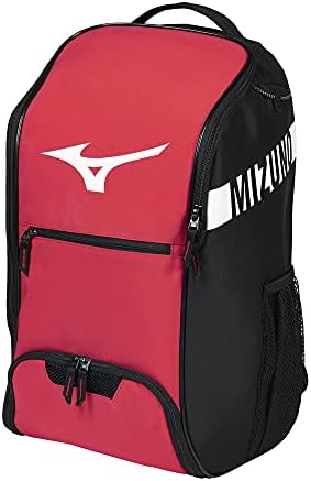Мизуно Crossover Backpack 22 | Многофункционална Спортна чанта | 2 Ръкави за бита или бутилки с вода | Мека облегалка | Проветриво