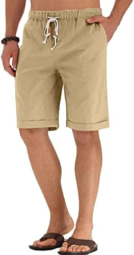 Мъжки къси панталони-карго Ymosrh, Мъжки Летни Улични Модни Основни Свободни Дишащи бързо съхнещи Ежедневни Панталони, Рокля