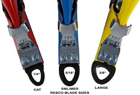 Нокторезачки Resco Deluxe За кучета, Оригинален Машинка за нокти за домашни любимци, Направено в САЩ, Големи, Жълти