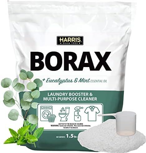 Средство за пране на Harris Borax, газта пране и комплексно почистващ препарат, 1,5 килограма (эвкалиптовая мента)