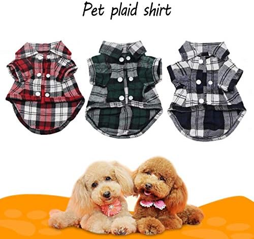 QiCheng & LYS Дрехи за домашни любимци, Тениска на лента, за кучета, Сладък Мек Дишащ Памук Жилетка с Къси ръкави, Памучен Облекло за