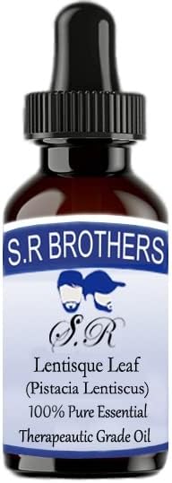 S. R Brothers Lentisque Leaf (Фисташковая леща) Чисто и Натурално Етерично масло Терапевтичен клас с Капкомер 30 мл