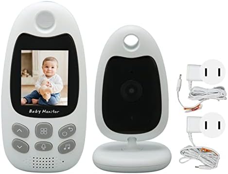 VINGVO Камера за сигурност на детето, по 2 Начина разговор Видео Аудио бебето следи температурата на Мониторинг Вградени Колыбельные 2,0-инчов