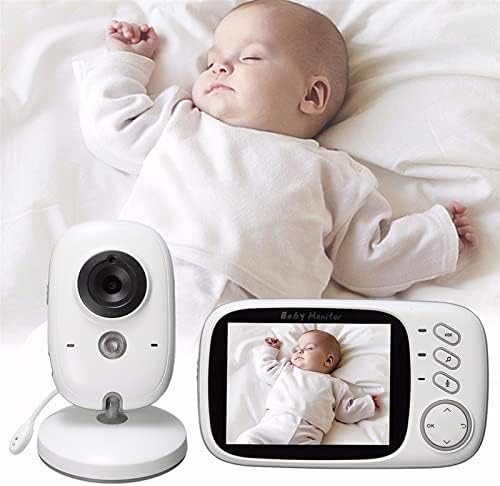 Следи бебето soobu, 100-240 В, Безжична Нощно Виждане, 2 начин на разговор, LCD дисплей, Детски Видеоняня за дома (штепсельная щепсел