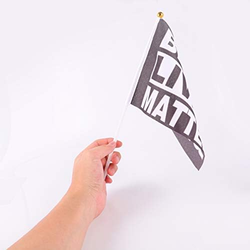 PRETYZOOM 10шт Черен Флаг за ръце Lives Matter Ръчен Мини-Флаг Флаг на САЩ, Фестивал на Протестиращите Аксесоари