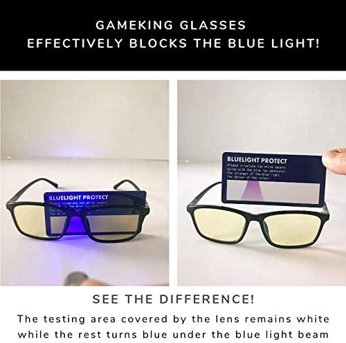 Компютърни очила GAMEKING, блокиране на синя светлина, Value Classic 2009, Слот Очила с Антирефлексно покритие, лещи кехлибарен