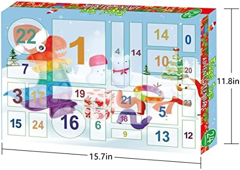 Адвент-Календар на 2022 година за деца, Набор от Играчки-Непосед на 24 дни, Адвент Календари с обратно Броене до Коледа, Тъчпад Играчка-Непоседа,