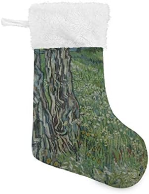 Коледни Чорапи с Картина с маслени бои ПИМИЛАГУ Ван Гог 1 Опаковка 17,7 инча, Окачени Чорапи за Коледна украса