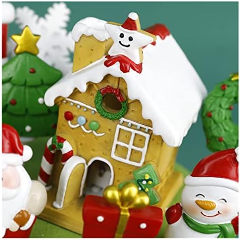 Коледна Украса PIFUDE, Украса, Дядо Коледа, Аксесоари за торта, Коледен Орнамент от Смола, Скъпа Къща, Снежен човек, Topper за торта