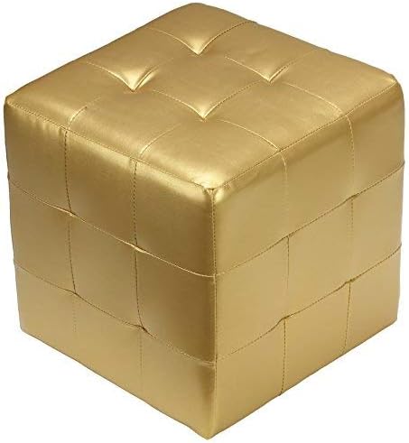 Табуретка Cortesi Home Apollo Cube, Златен Металик