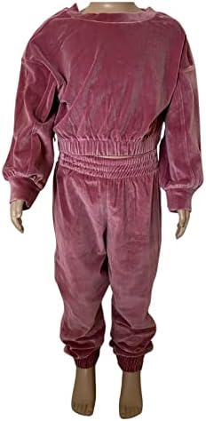 Спортен костюм за бивши улични момичета, Велур Розови дрехи за почивка, Комплект от 3 Джемперов, панталони и спортни облекла