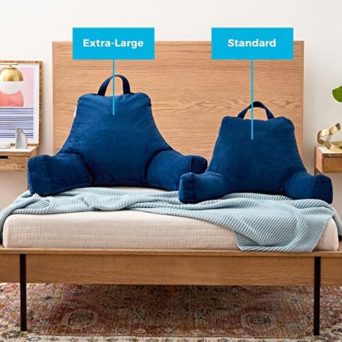 Възглавница за четене LINENSPA със ситно нарязан пяна с ефект на памет - въздушна Възглавница за сядане в леглото, четене, игри, гледане на