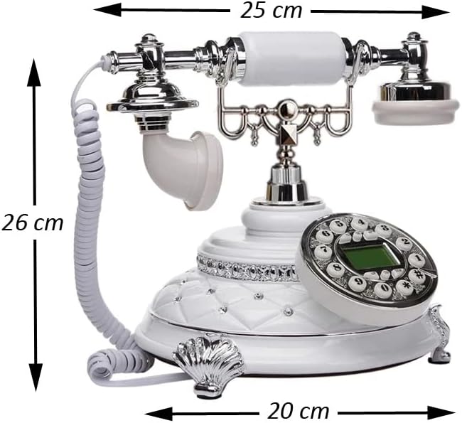 DLVKHKL Домашна Смола Бронзови Антични Телефони Хотелски Телефон Ретро Телефон Хендсфри telefono