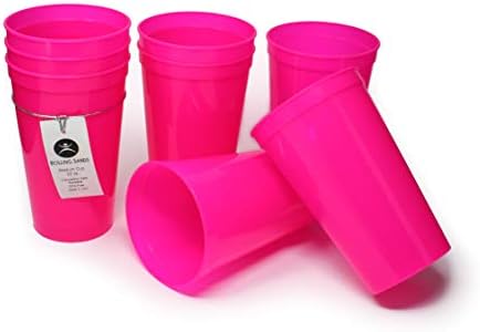 Многократна употреба пластмасови Чашки за стадион Ролинг Sands е с тегло 22 грама, 8 опаковки, Направено в САЩ, Пластмасови