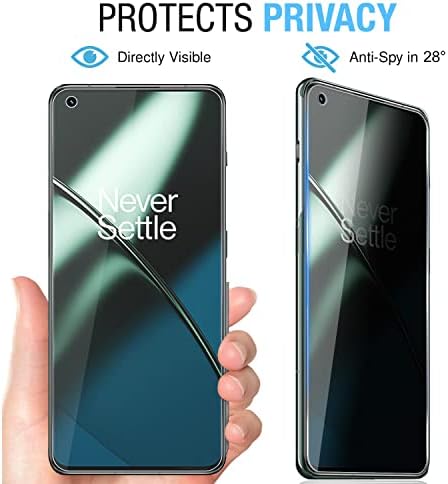 Zeking [2 + 2 опаковки, за да OnePlus 11 5G (2023) Гъвкава защитно фолио за защита на екрана (2 опаковки) със защита на обектива на
