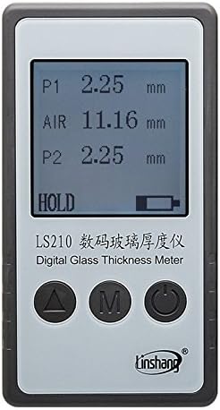 Преносим цифров Измерител на дебелина на стъклото LS210 за въздушно пространство със стъклопакет с едно, едно изолирано стъкло IG с