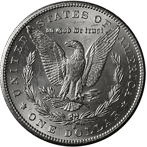 Сребърен долар Морган 1890 1 Диамант Без лечение