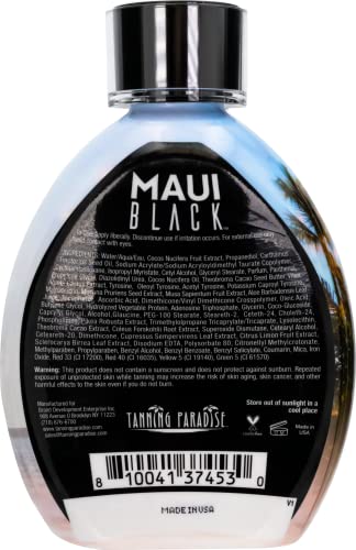Лосион за слънчеви бани Tanning Paradise Maui Black – Лосион за миг тъмен тен Самостоятелно Valko – Натурален лосион за
