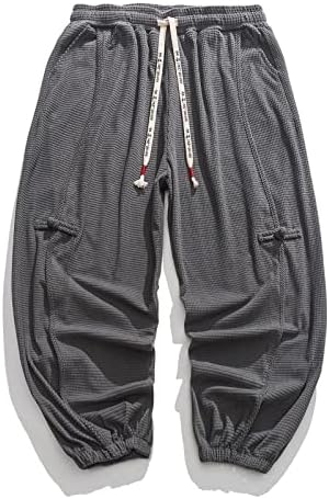 MIASHUI Boy 10 Мъже в Есенно-Зимните Свободни Панталони, Всекидневни Обикновена Широки Панталони С джобове, Модерен Плътен Панталон, Комбинация