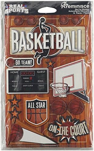 Спомни Си За Истински Спортен Тримерно Етикети С Размер 4,5 X6 На Лист-Баскетбол