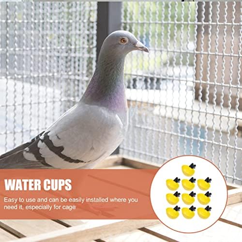 Ipetboom Автоматична Пиенето за Пилета 10шт Пъдпъдъчи Чаши За Вода Гълъб Автоматична Пиенето за Птици, за да Клетки Се За Развъждане