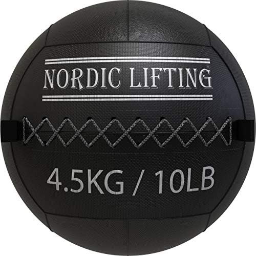 Nordic Lifting Wall Ball 10-фунтовый Комплект с мини-Степпером - Бяло-Сив
