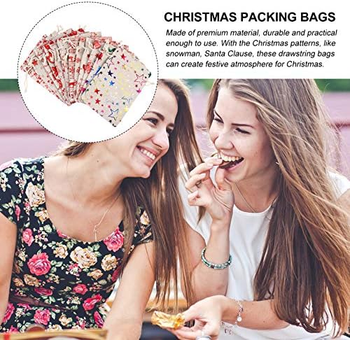 Етикети за Шоколади TENDYCOCO 24 пакета, Празнична Домашна Мультяшная торба от Зебло с Календари, Цветни Подаръчни Пакети с Клипс,
