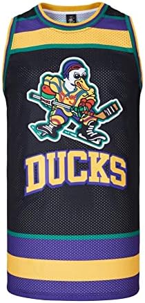 D-5 Мъжки Майк Mighty Ducks 33 Голдбърг 66 Бомбай 96 Конуей 99 Банкс Джърси, Баскетболно Майк за мъже на S-XXXL