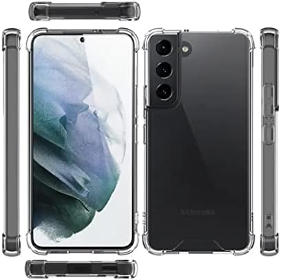 MarkCA [5 в 1 е Съвместим с Samsung Galaxy S23 5g Защитно фолио за екран с калъф, с 2 и с малко пари защитно фолио за екрана +