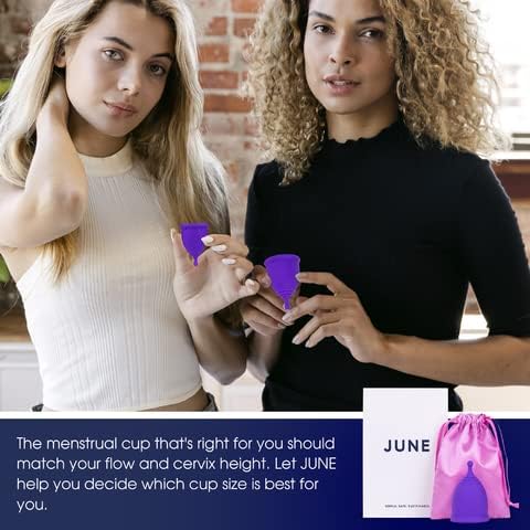 June Co, June Cup for Women - за Многократна употреба Менструални чаши - Менструална чашка, благоприятна за периода на менструация -