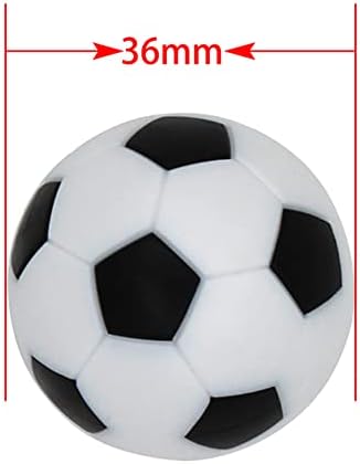 BQSPT 36 мм Топки за настолен футбол, заменяющие топки за настолен футбол, 16 бр., мини-черно-бели футболни топки, на официалния