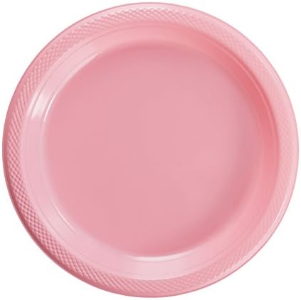 Разход на набор от съдове за еднократна употреба 350 БР включва: 50 9-инчов розови пластмасови места за хранене чинии | 50 7-инчов