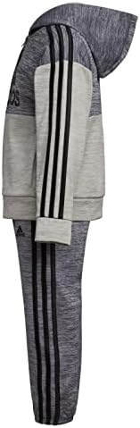 Комплект руното якета adidas за момчета с дълъг ръкав в цвят Меланжевом