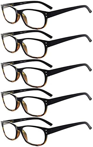 Eyekepper Спестете 10% на 5 опаковки класически очила за четене за мъже и 5 опаковки пури в ограничени бройки очила за четене в черна