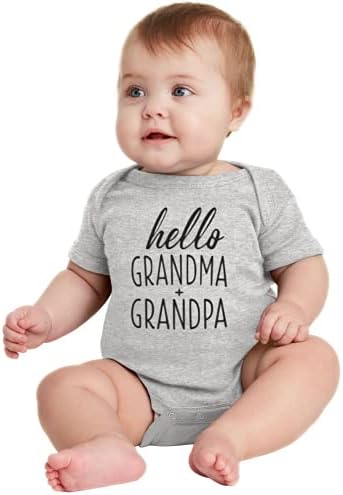 Обява за бременността, за баби и дядовци Размер 0-3 месеца: Здравейте, баба + Дядо Обява за раждане на детето за семейни сесии