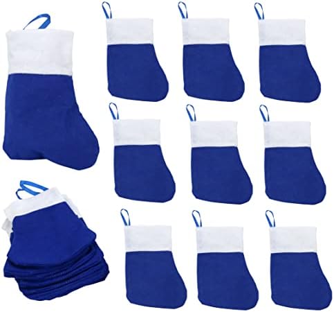 Мини Коледни чорапи Iconikal, Сини, 24 опаковки