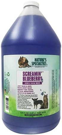 Nature's Specialties Screamin' Blueberry Dog Нежно средство за измиване на домашни любимци, Естествен избор от професионални Грумеров, Оптичен