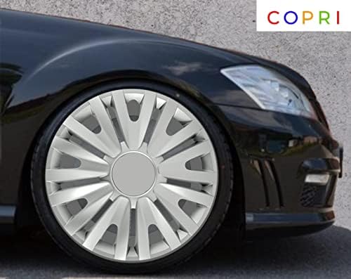 Комплект Copri от 4 Джанти накладки Сребрист цвят 15 Инча, Защелкивающихся на Ступицу, подходящ За Nissan Sentra Altima Versa