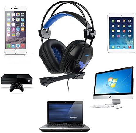 Детска слушалки iXCC, Съраунд Стереозвук, Неподатливостта слушалки с вграден горивото за PC, MAC, Xbox One / S, PS4, VR, Playstation