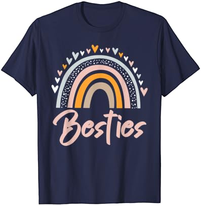 Тениска Besties BFF Сърце За най-добрите Приятели на Bestie