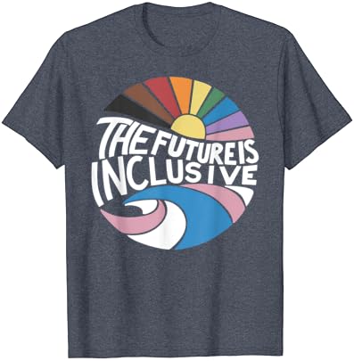 Ретро Реколта Тениска The Future Is Inclusive LGBT Gay Rights Pride