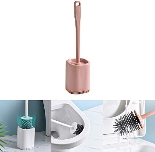 SYKSOL GUANGMING - Набор от тоалетни четки и притежателите на, Четка за почистване на Баня със Силиконова Четка, Дълбоко Почистване