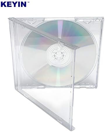 КЕЙИН Стандартен Прозрачен калъф за cd-та Премия, 10 x