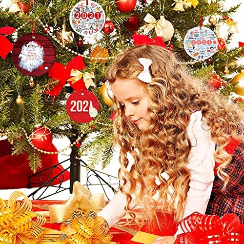 2 бр. Декорация за Коледната елха 2021 Персонализирани Мини Уникални Забавни Коледни Декорации Декор за дома (Бижута-3)