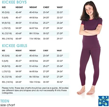 Пижамный комплект с къси ръкави и штанами KicKee Pants Зъб, Тениска с Принтом и Подходящи Панталони, Пижамный Комплект за бебета и